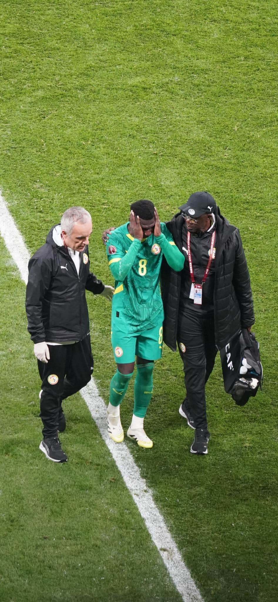 Lamine Camara blessé à la cheville