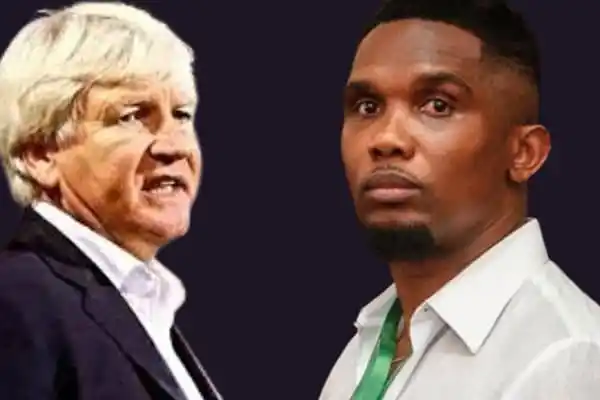 Fecafoot – A peine réélu, Eto’o menace déjà Brys «Aucun entraîneur ne sera plus au-dessus du Cameroun»